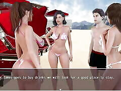 секреты лауры: горячие девушки в сексуальных распутных бикини на пляже - эпизод 31