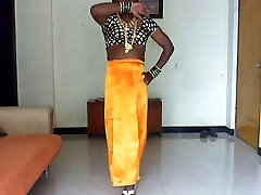 hijda in silk saree
