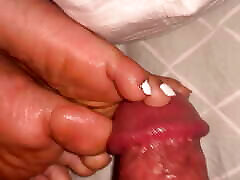 Pervert takes advantage of sleeping Latinas feet