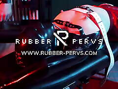 Rubber Slut Swallowing and Bathing in Milk