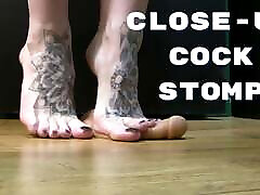 Close Up Cock Stomping